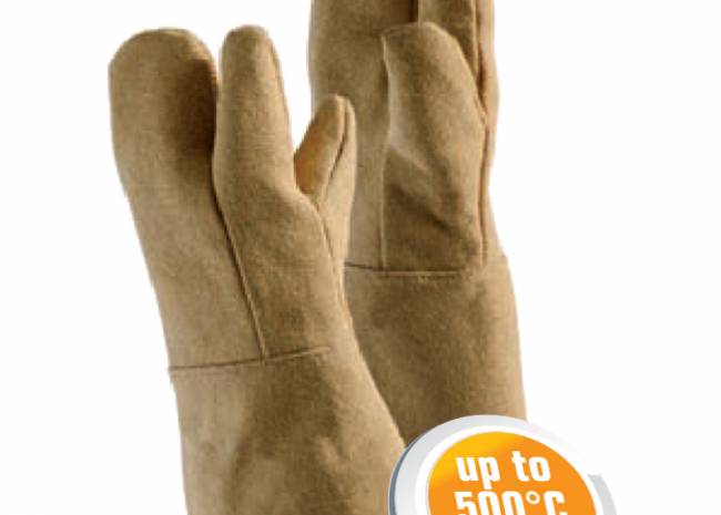 JUTEC Gloves made of PBI fabric 3 & 5 Finger or Mitten