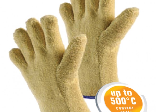 JUTEC Gloves made of Aramid terry fabric 3 & 5 Finger or Mitten