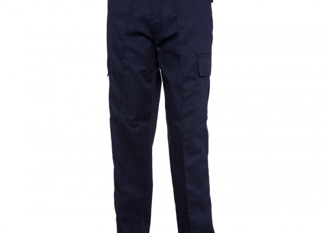 Navy or Black Polycotton Cargo Trousers